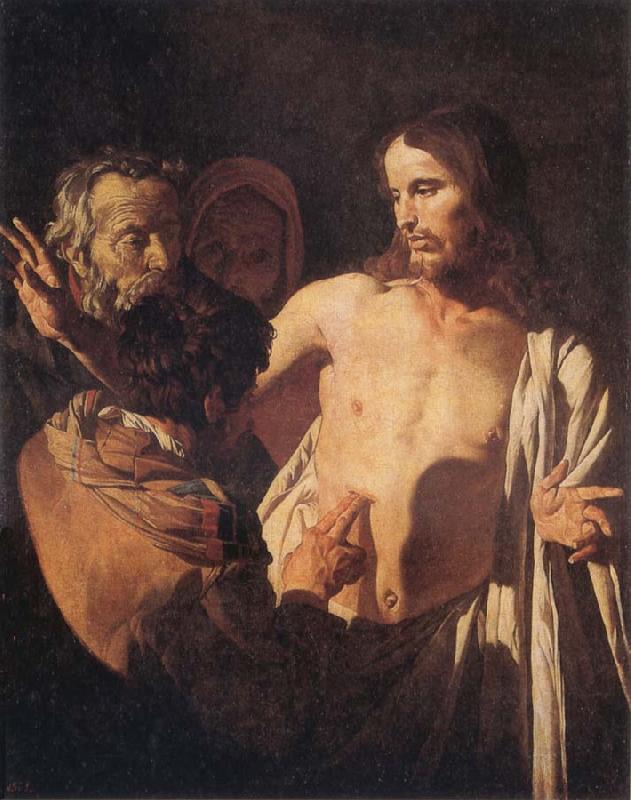Gerrit van Honthorst The Incredulity of St Thomas Sweden oil painting art